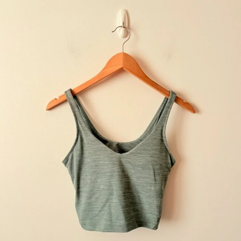 Lululemon Align Tank Top Heathered Tidewater Teal Size 6